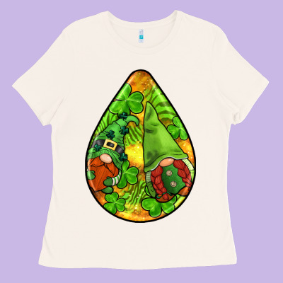 St.patrick's Teardrop Earrings Ladies Tee Designed By Fadigitalartstudio