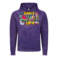 Cloud Purple summer time Vintage Hoodie - CowhideDigitalArt