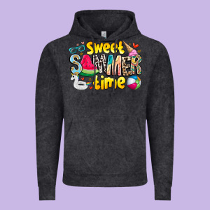 Summer Time Vintage Hoodie Designed By Cowhidedigitalart