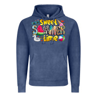 Vintage Denim summer time Vintage Hoodie - CowhideDigitalArt