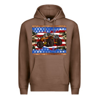 Chestnut monster truck american flag tumbler Premium Hoodie - Artiststas
