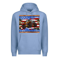 Colony Blue monster truck american flag tumbler Premium Hoodie - Artiststas
