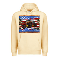 Pina Colada monster truck american flag tumbler Premium Hoodie - Artiststas
