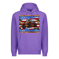 Purple monster truck american flag tumbler Premium Hoodie - Artiststas