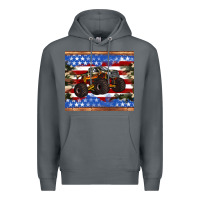 Rock monster truck american flag tumbler Premium Hoodie - Artiststas