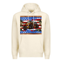 Tofu monster truck american flag tumbler Premium Hoodie - Artiststas