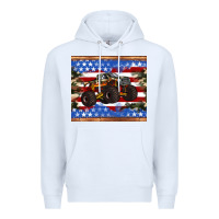 White monster truck american flag tumbler Premium Hoodie - Artiststas
