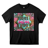 Black Boss mom wife Heavy Core Tee - CowGirlArtShop