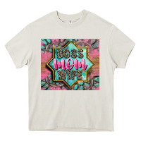 Cream Boss mom wife Heavy Core Tee - CowGirlArtShop