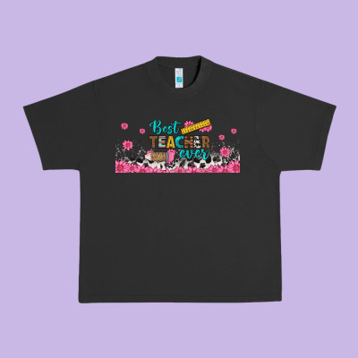 Best Teacher Ever Libbey Glass Urban Heavy Tee Designed By Bundleandbundleshop
