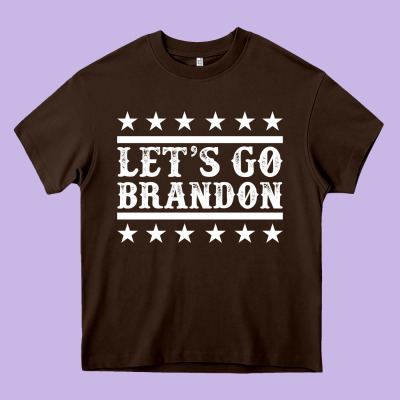 Let's Go Brandon Impeach Heavy Core Tee Designed By Jasminsmagicworld