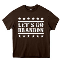 Chocolate Brown Let's Go Brandon Impeach Heavy Core Tee - Jasminsmagicworld