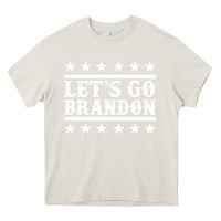 Cream Let's Go Brandon Impeach Heavy Core Tee - Jasminsmagicworld