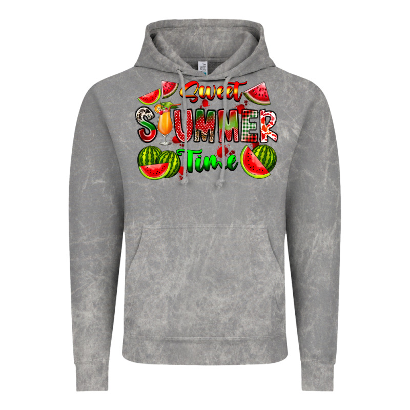 Summer Time Vintage Hoodie by CowhideDigitalArt | Teevron