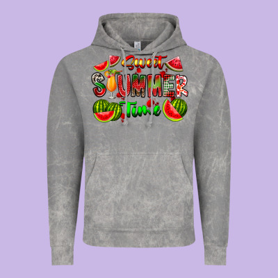 Summer Time Vintage Hoodie Designed By Cowhidedigitalart