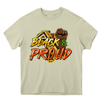 Mossy Black and proud Heavy Core Tee - HowdyJamesFarm