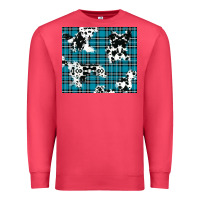 Cardinal winter plaid and cowhide pattern Premium Sweatshirt - RanaPortraitStore