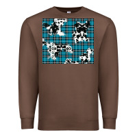 Chestnut winter plaid and cowhide pattern Premium Sweatshirt - RanaPortraitStore