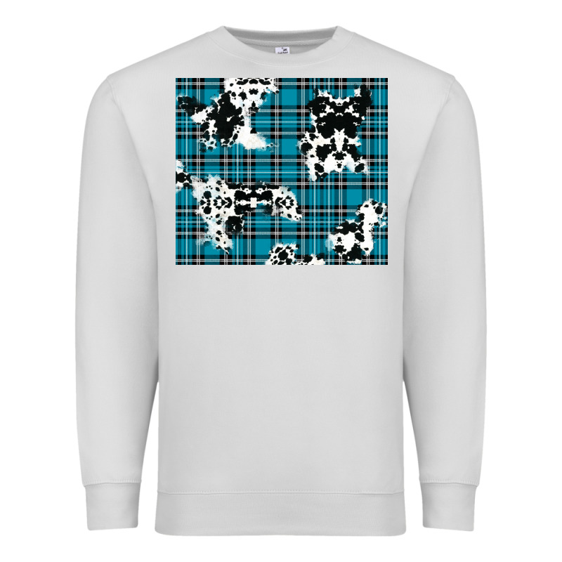 Winter Plaid And Cowhide Pattern Premium Sweatshirt by RanaPortraitStore | Teevron