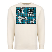 Sandshell winter plaid and cowhide pattern Premium Sweatshirt - RanaPortraitStore