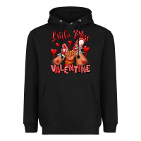 Black little miss valentine afro kid sneakers Heavyweight Hoodie - RanaPortraitStore