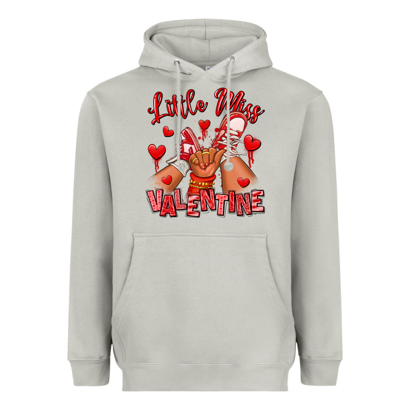 Little Miss Valentine Afro Kid Sneakers Heavyweight Hoodie by RanaPortraitStore | Teevron