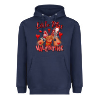 Navy little miss valentine afro kid sneakers Heavyweight Hoodie - RanaPortraitStore
