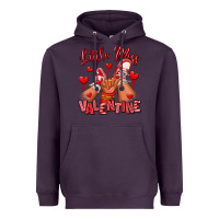 Plum little miss valentine afro kid sneakers Heavyweight Hoodie - RanaPortraitStore