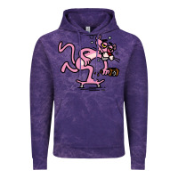 Cloud Purple pink panther Vintage Hoodie - linhVisuals