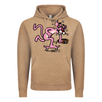 Vintage Coffee pink panther Vintage Hoodie - linhVisuals