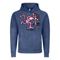 Vintage Denim pink panther Vintage Hoodie - linhVisuals