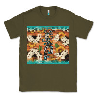 Army Green texas sunflower cactus cowhide Classic Tee - Artiststas