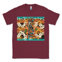 Burgundy texas sunflower cactus cowhide Classic Tee - Artiststas