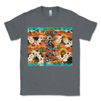 Charcoal Heather texas sunflower cactus cowhide Classic Tee - Artiststas