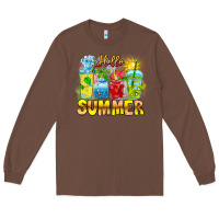 Chestnut Hello Summer Long Sleeve Tee - CowhideDigitalArt