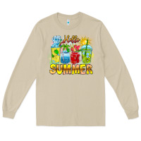 Mushroom Hello Summer Long Sleeve Tee - CowhideDigitalArt