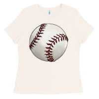 Bone baseball ball Ladies Tee - FaDigitalArtStudio