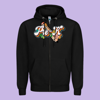 Pre K Zipper Hoodie Designed By Jahusdesignshop