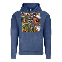 Vintage Denim unapologetically pretty black educated nurse Vintage Hoodie - CowhideDigitalArt