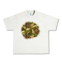 Pistachio camouflage and leopard patch  2 Urban Heavy Tee - BundleAndBundleShop