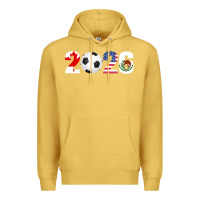 Antique Gold North America 2026 Football  Canada USA Mexico Soccer Premium Hoodie - maiPhamDesign