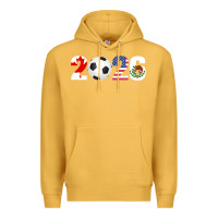 Mustard North America 2026 Football  Canada USA Mexico Soccer Premium Hoodie - maiPhamDesign