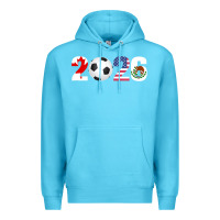 Ocean Blue North America 2026 Football  Canada USA Mexico Soccer Premium Hoodie - maiPhamDesign
