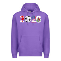 North America 2026 Football  Canada Usa Mexico Soccer Premium Hoodie | Teevron