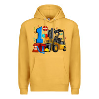 Mustard forklift birthday one Premium Hoodie - Artiststas