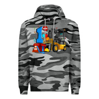 Slate Camo forklift birthday one Premium Hoodie - Artiststas