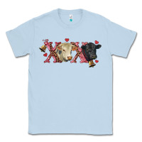 Dusty Blue xoxo charolais and black angus Classic Tee - RanaPortraitStore