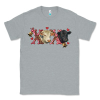 Heather Grey xoxo charolais and black angus Classic Tee - RanaPortraitStore