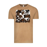 Vintage Camel leopard cowhide background Vintage Tee - RanaPortraitStore