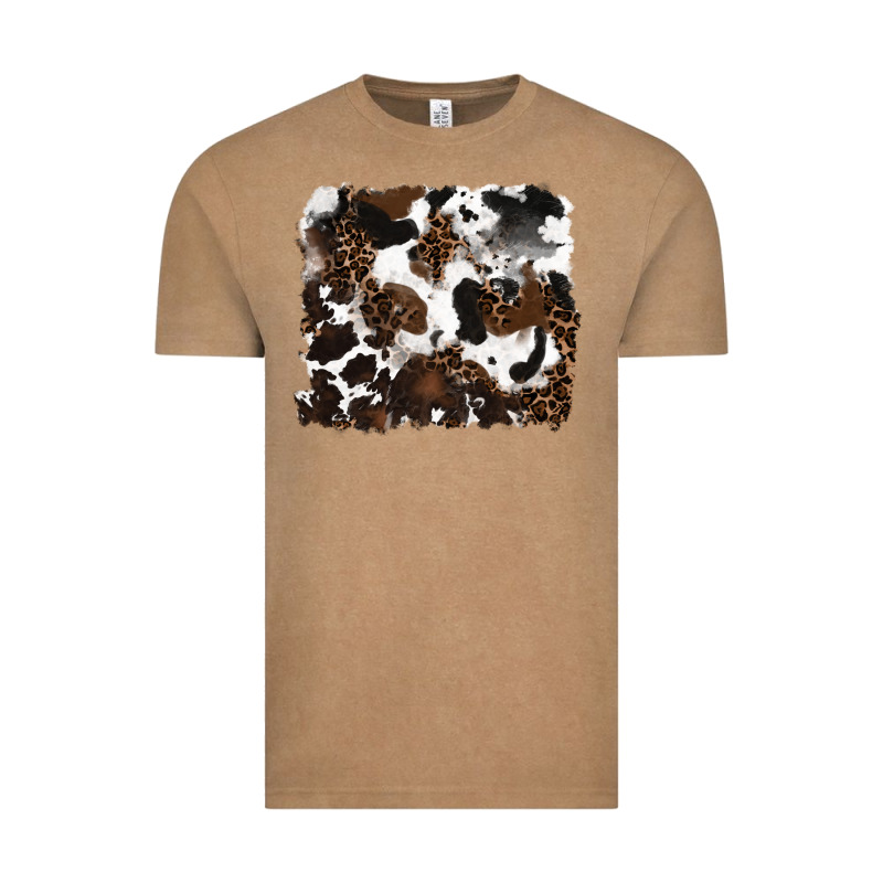 Leopard Cowhide Background Vintage Tee by RanaPortraitStore | Teevron